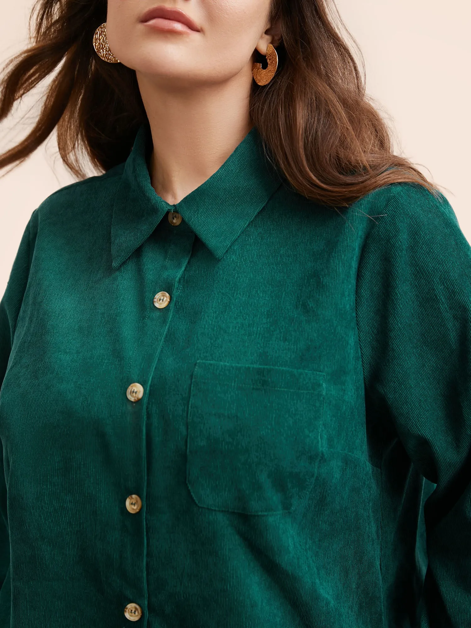 Textured Pocket Curved Hem Jacket sold by Bloomchic product image thumbnail 5