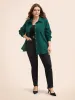 Textured Pocket Curved Hem Jacket sold by Bloomchic