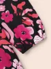 Floral V Neck Lantern Sleeve Dress sold by Bloomchic