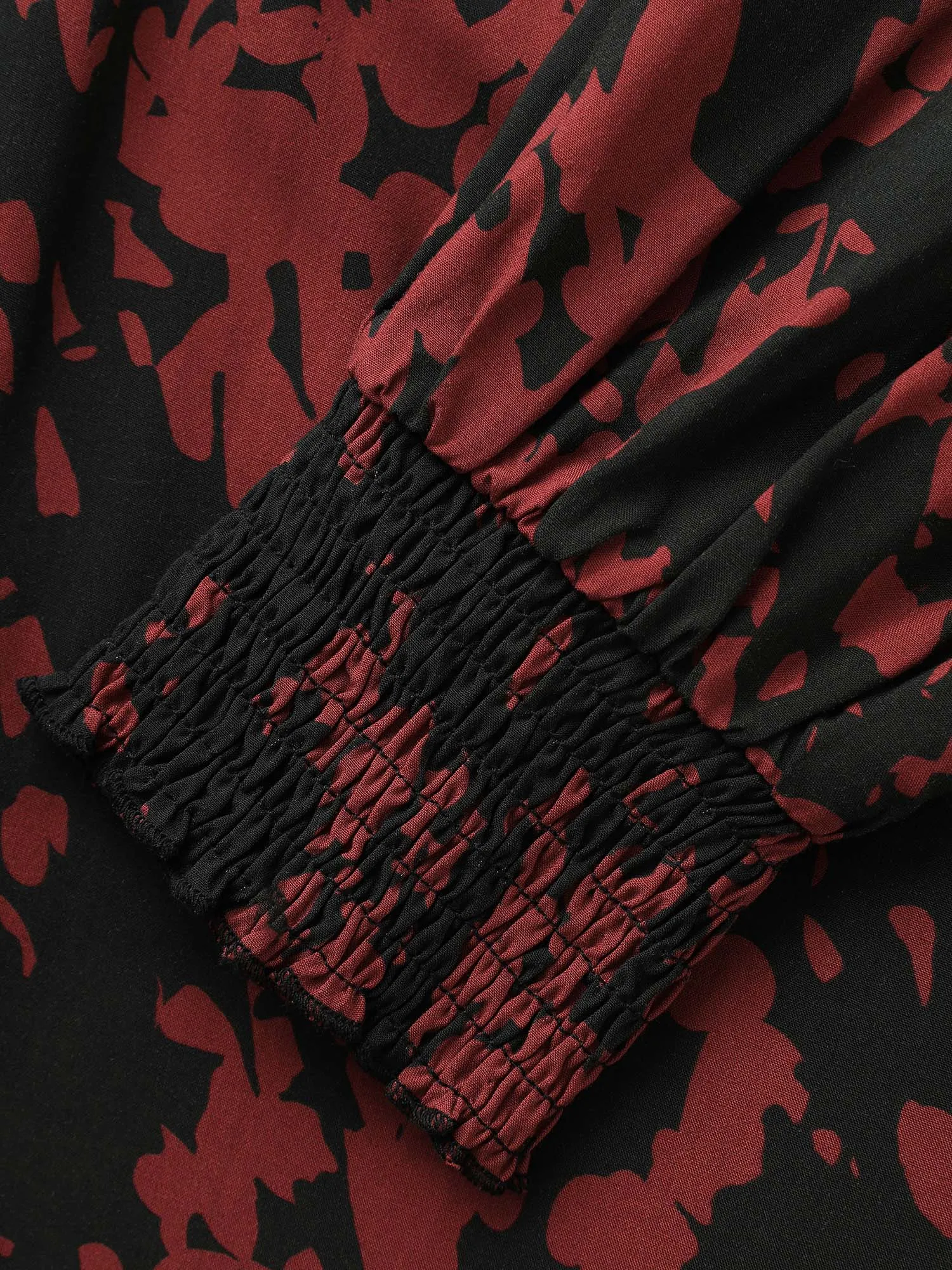 Silhouette Floral Print Shirt Collar Belted Dress sold by Bloomchic product image thumbnail 5