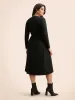 Butterfly Embroidered V Neck Midi Dress sold by Bloomchic