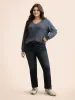 Plain Textured Raglan Sleeve T-shirt sold by Bloomchic