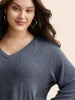 Plain Textured Raglan Sleeve T-shirt sold by Bloomchic