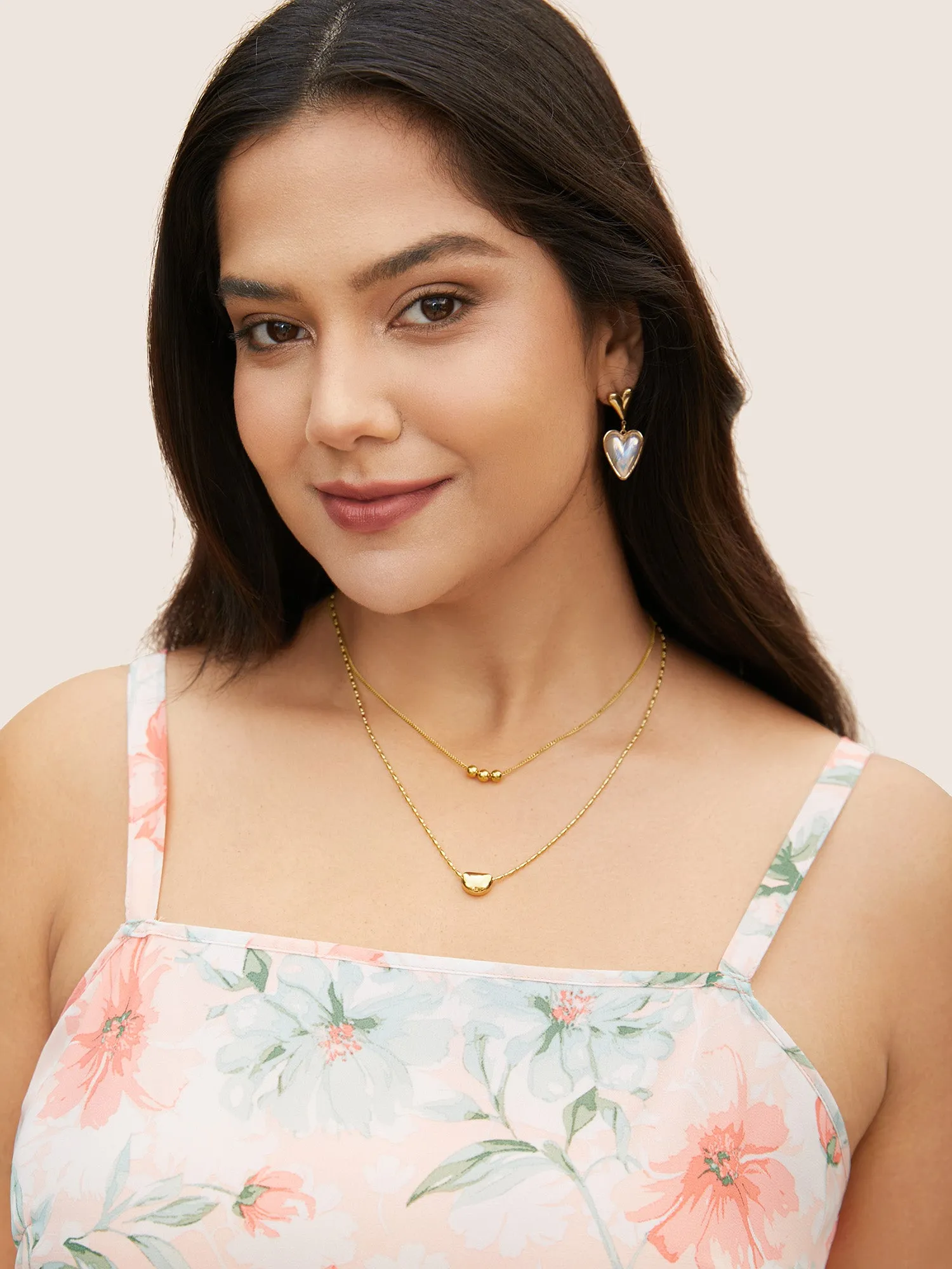Simple Layer Beaded Necklace sold by Bloomchic product image thumbnail 3