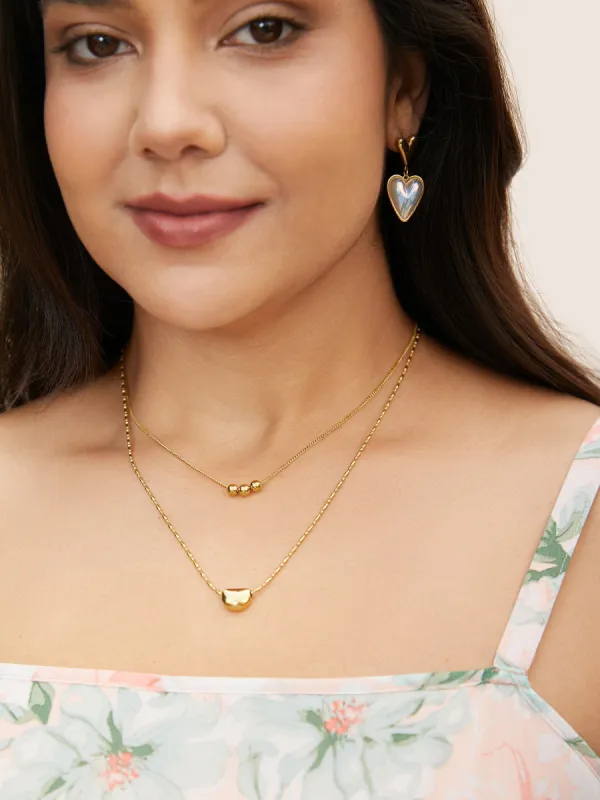 Simple Layer Beaded Necklace sold by Bloomchic
