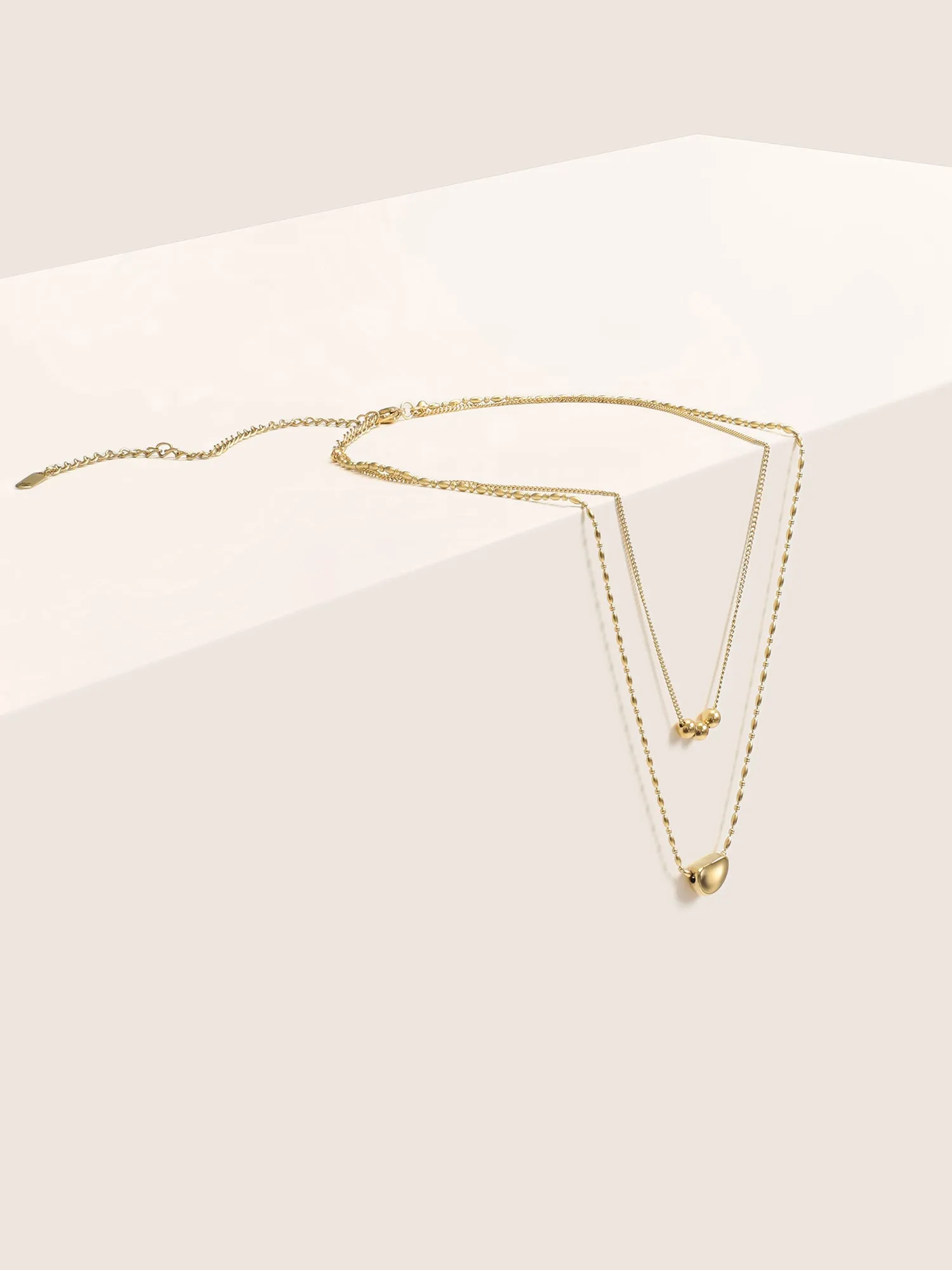Simple Layer Beaded Necklace sold by Bloomchic product image thumbnail 2