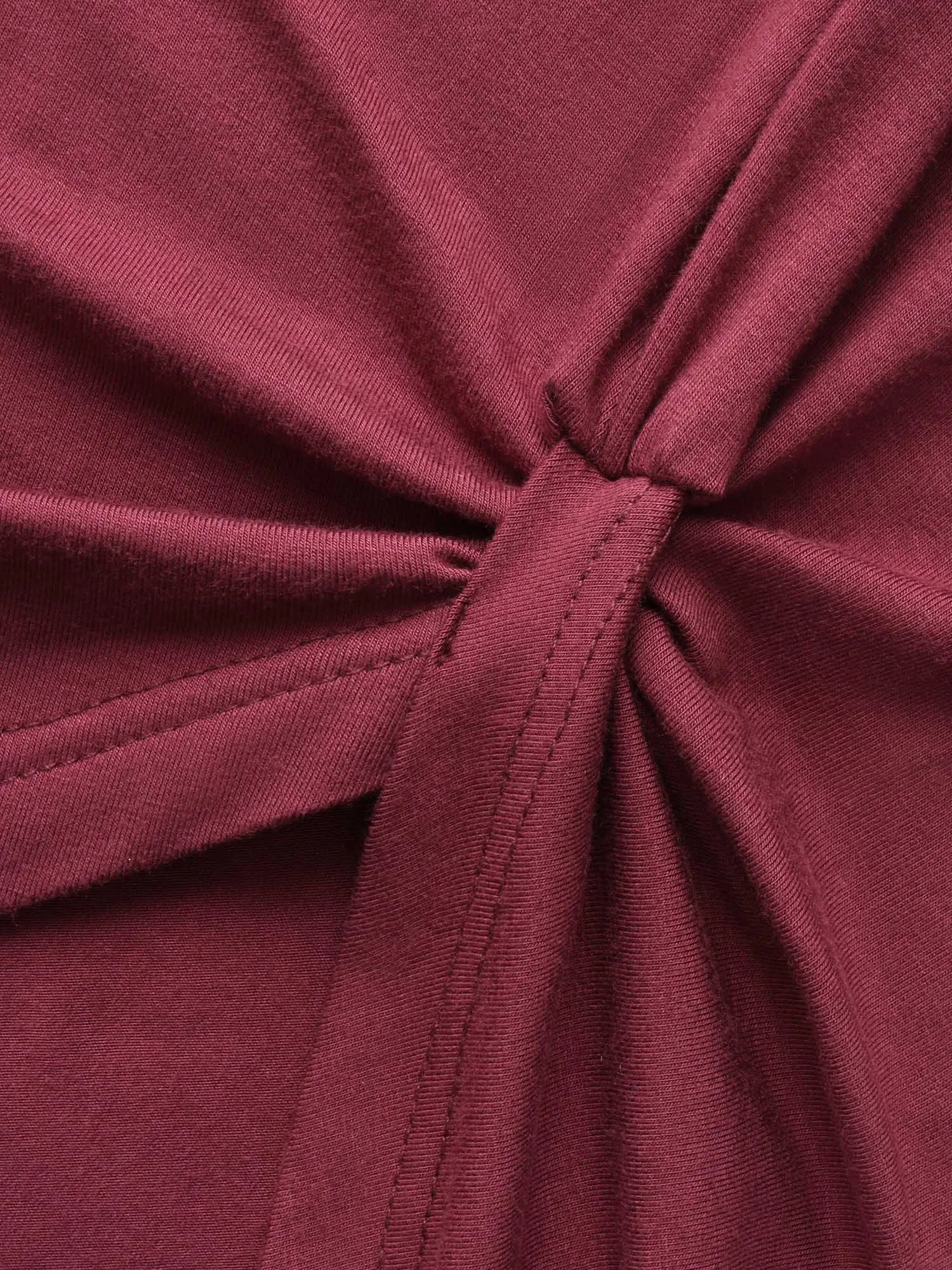 Supersoft Essentials Solid Twist Front T-shirt sold by Bloomchic product image thumbnail 5