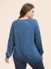Heather Stitch Raglan Sleeve T-shirt sold by Bloomchic