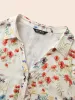 Shirt Collar Floral Patched Pocket Blouse sold by Bloomchic