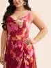 Colorblock Contrast Shirred Pleated Dress sold by Bloomchic
