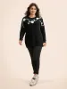 Supersoft Essentials Crochet Floral Drop Shoulder Pullover sold by Bloomchic