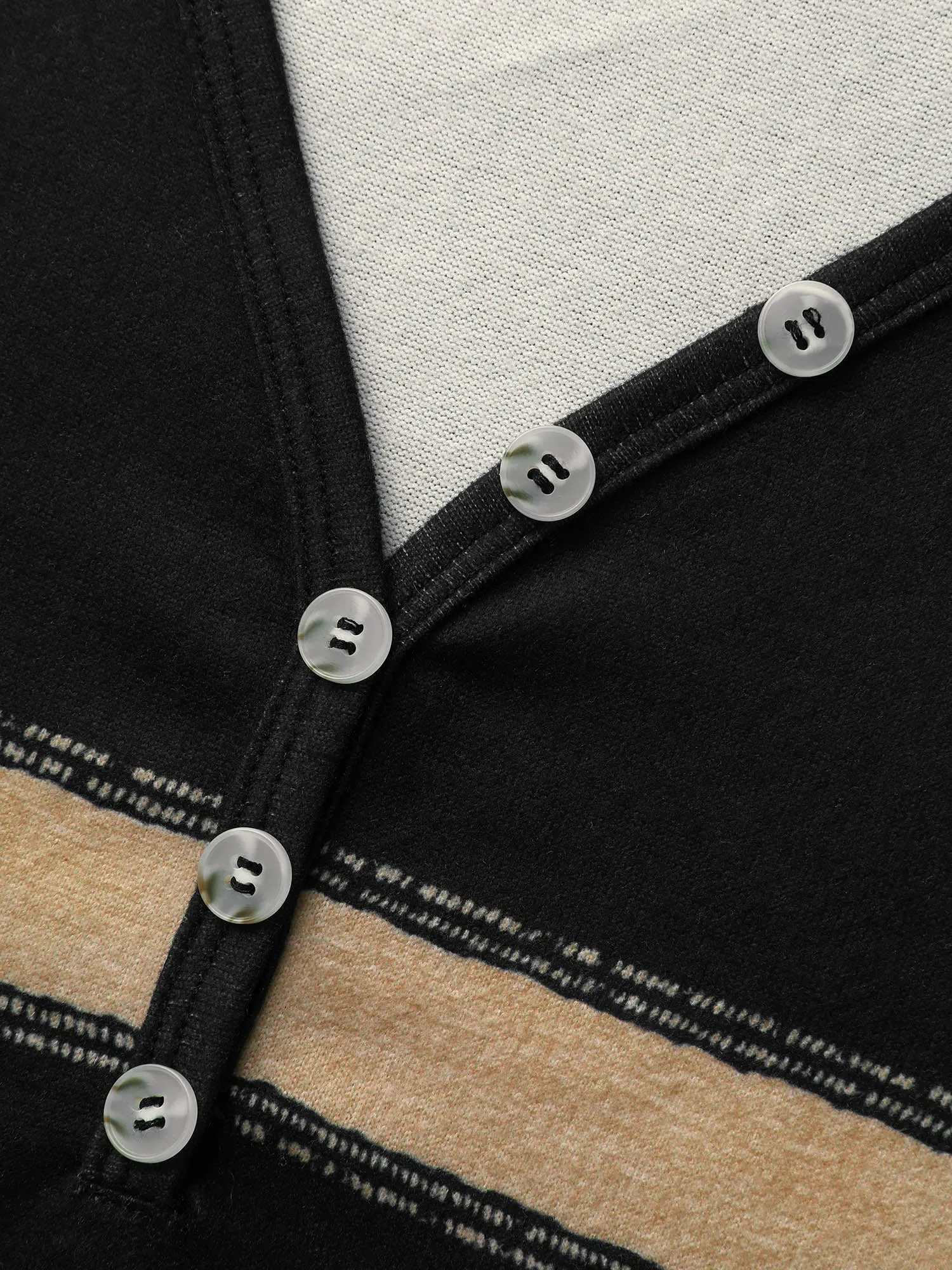 Contrast Striped Button Detail T-shirt sold by Bloomchic product image thumbnail 5