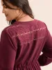 Notched Lace Patchwork Tie Knot Dress sold by Bloomchic
