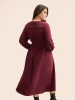Notched Lace Patchwork Tie Knot Dress sold by Bloomchic