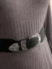 Vintage Floral PU Leather Belt sold by Bloomchic