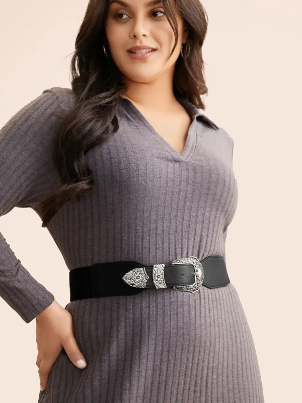 Vintage Floral PU Leather Belt sold by Bloomchic