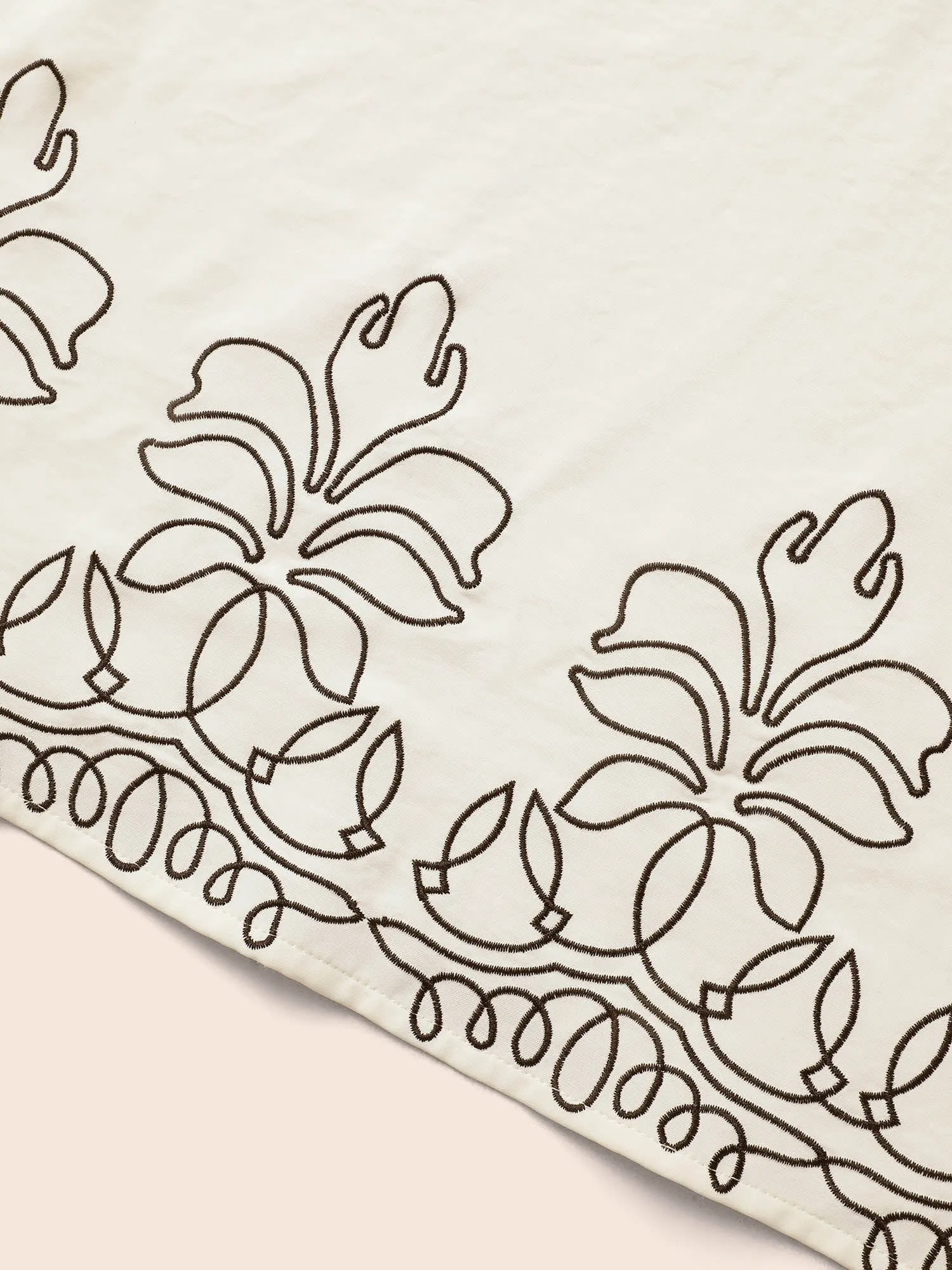 Floral Embroidered Plicated Detail Blouse sold by Bloomchic product image thumbnail 5