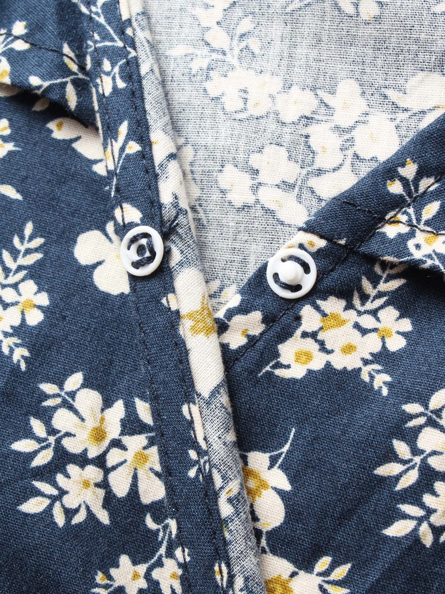 Ditsy Floral Lantern Sleeve Ruffle Trim Blouse sold by Bloomchic product image thumbnail 5