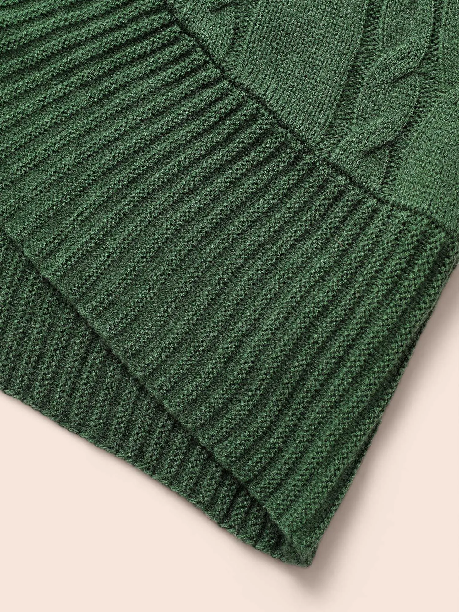 Texture Cable Knit Dolman Sleeve Cardigan sold by Bloomchic product image thumbnail 5