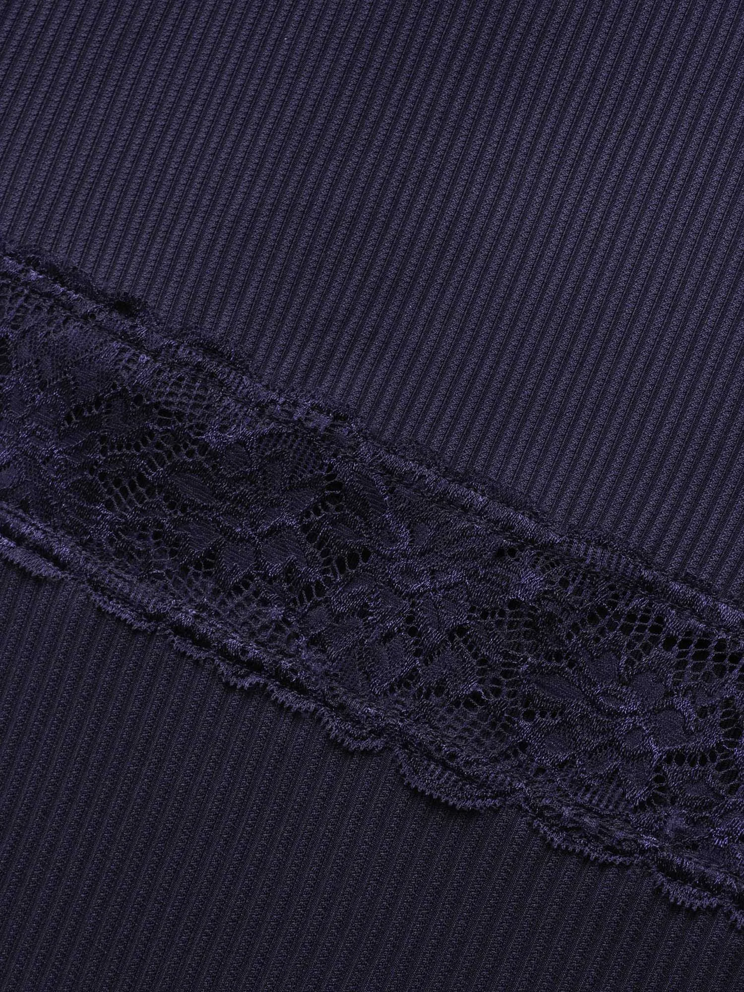 Square Neck Lace Patchwork Pocket Dress sold by Bloomchic product image thumbnail 5