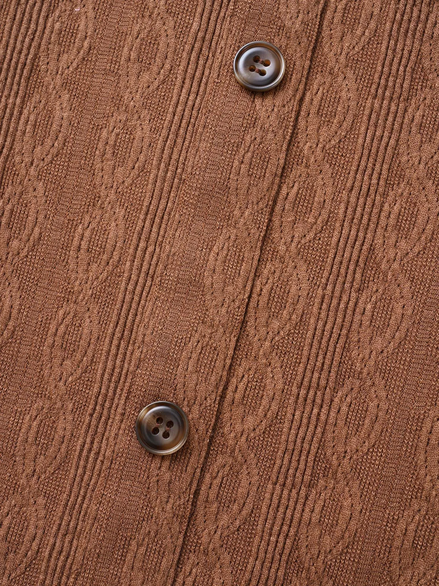 Plain Textured Button Detail Midi Dress sold by Bloomchic product image thumbnail 5