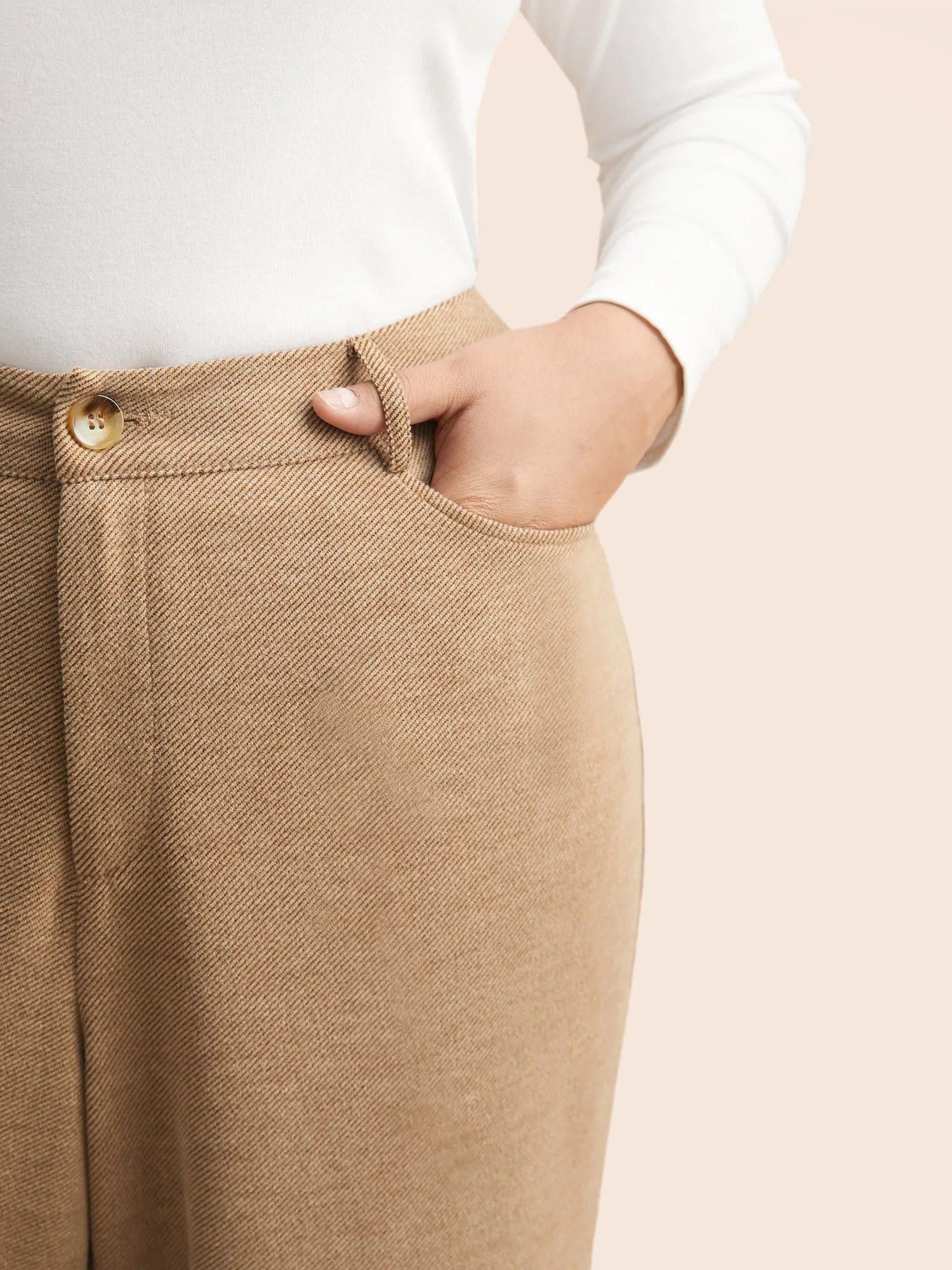 Mid Rise Slanted Pocket Wide Leg Pants sold by Bloomchic product image thumbnail 4