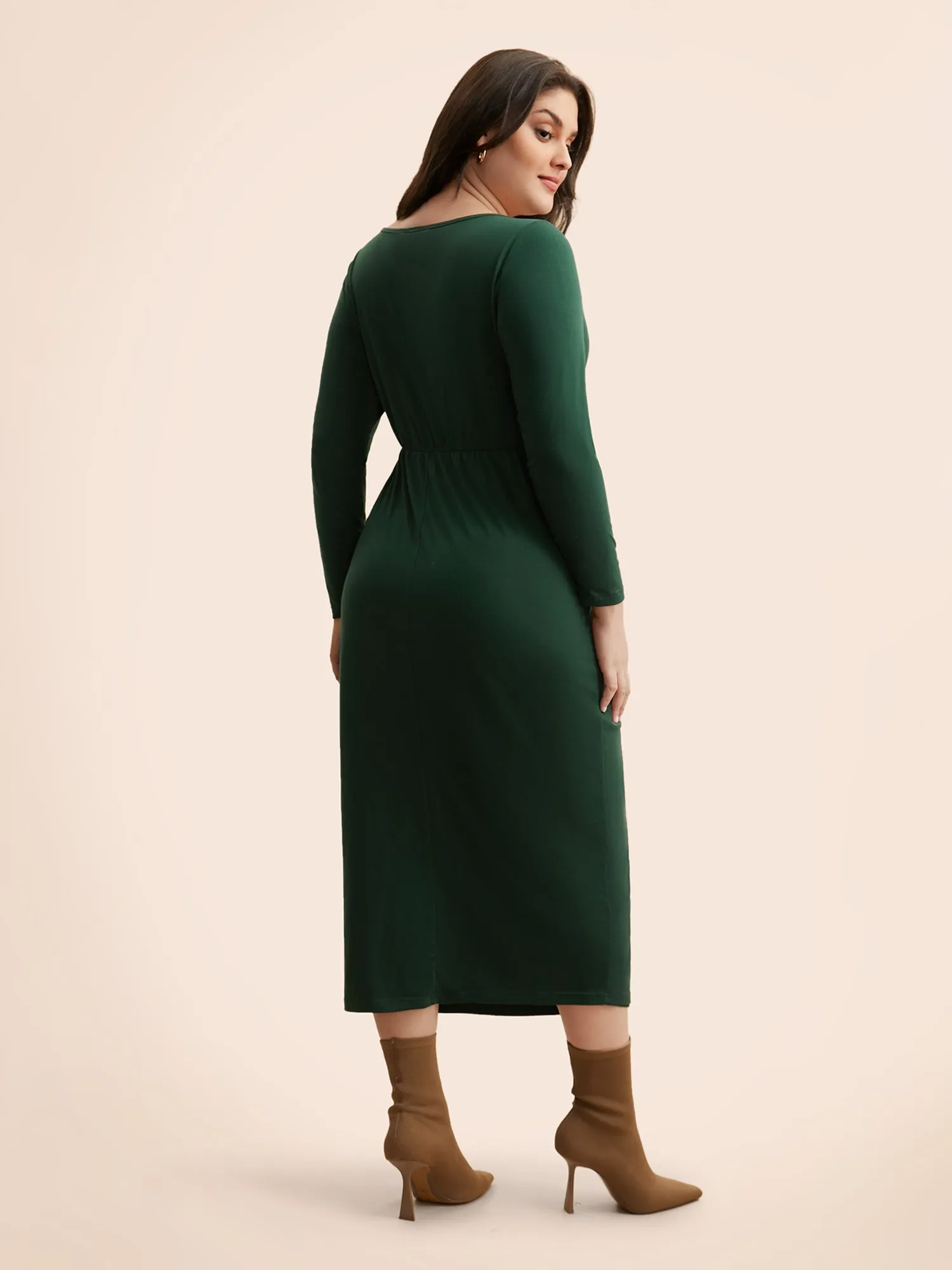 Supersoft Essentials Metal Detail Twist Front Dress sold by Bloomchic product image thumbnail 3