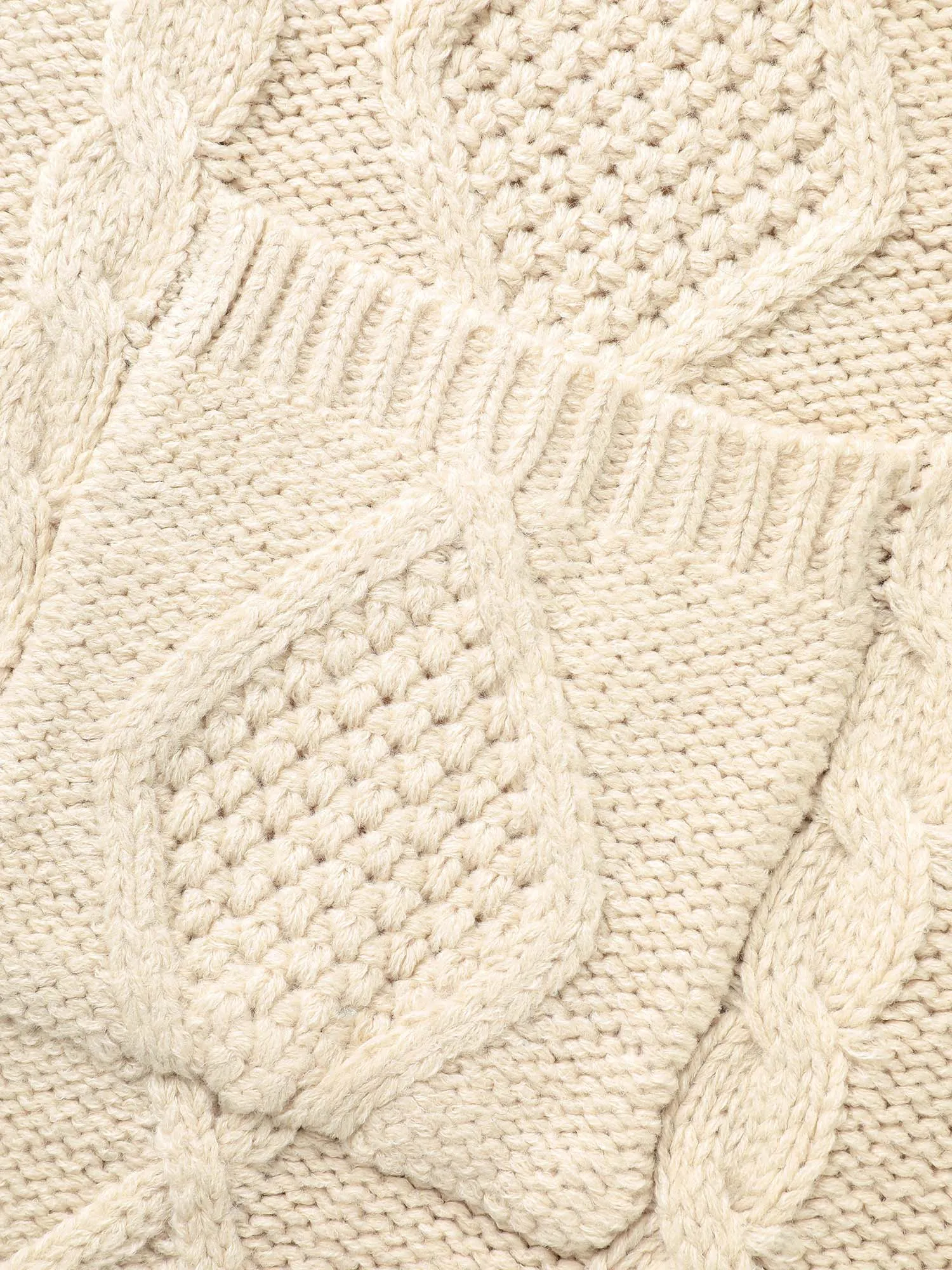 Cable Knit Drop Shoulder Pocket Cardigan sold by Bloomchic product image thumbnail 5