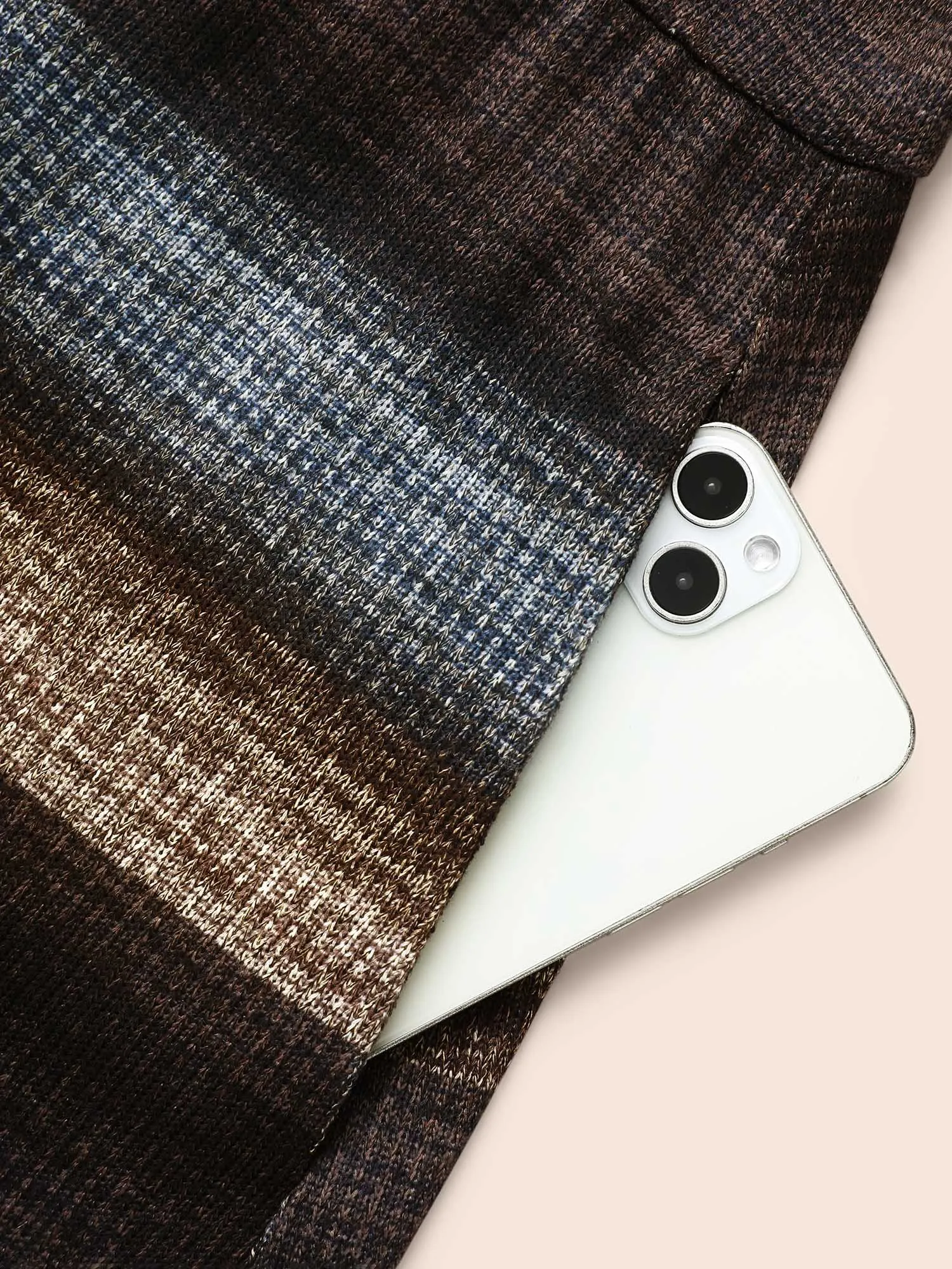 Ombre Contrast Lantern Sleeve Midi Dress sold by Bloomchic product image thumbnail 5