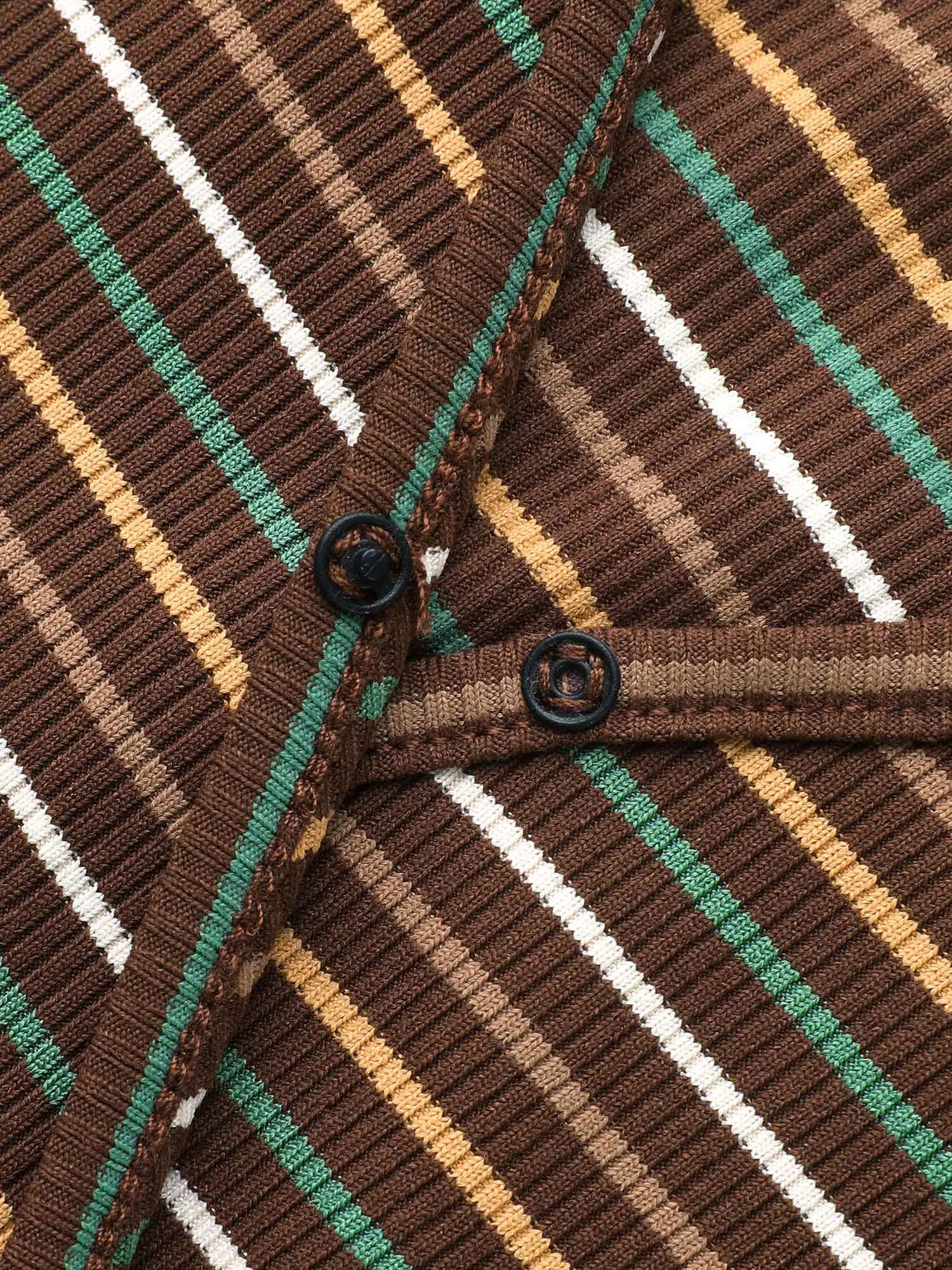 Striped Overlap Collar Midi Dress sold by Bloomchic product image thumbnail 5