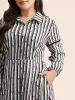Striped Ditsy Floral Woven Ribbon Dress sold by Bloomchic