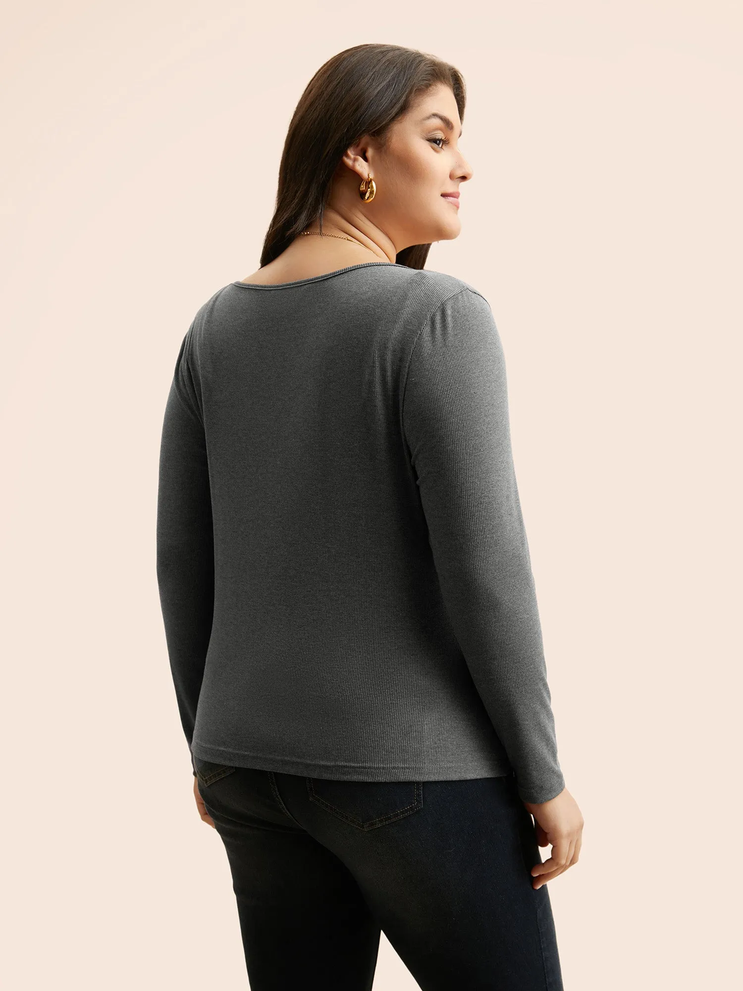 Plain Notched Pit Strip T-shirt sold by Bloomchic product image thumbnail 4