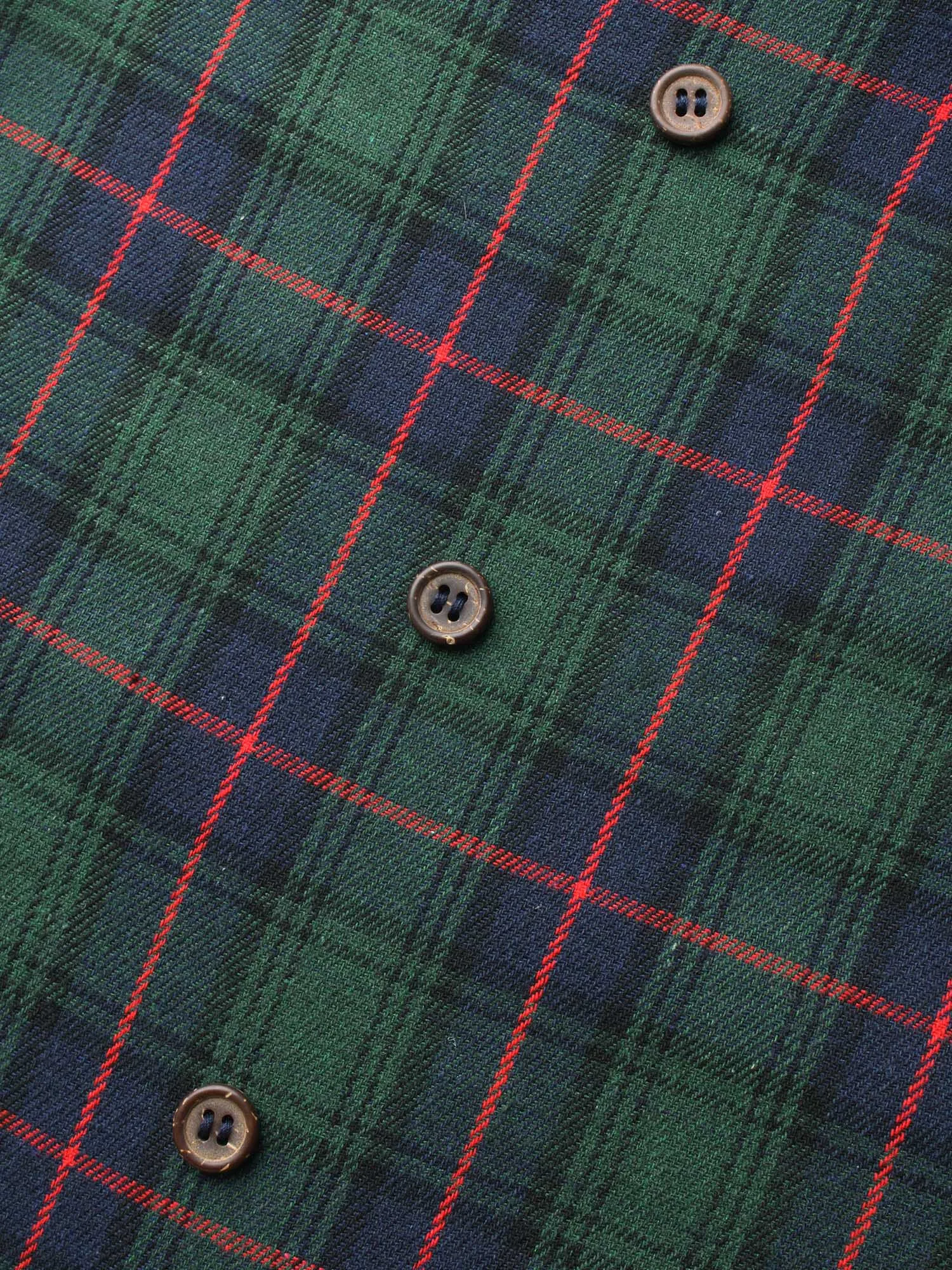 Plaid Button Detail Lantern Sleeve Blouse sold by Bloomchic product image thumbnail 5