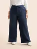 Mid Rise Drawstring Wide Leg Pants sold by Bloomchic