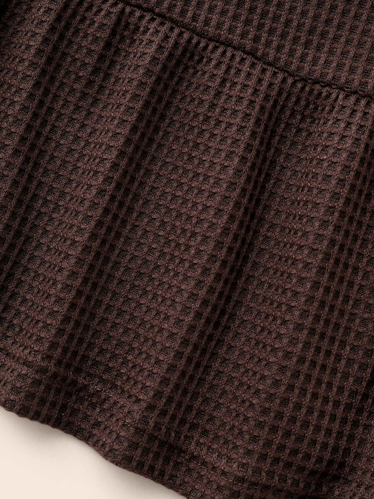 Solid Waffle Knit Ruffle Hem T-shirt sold by Bloomchic product image thumbnail 5