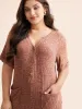 Texture Button Up Patch Pocket Jumpsuit sold by Bloomchic