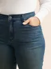 Vintage Medium Wash Elastic Waist Jeans sold by Bloomchic