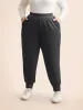 Solid Elastic Waist Carrot Pants sold by Bloomchic