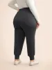 Solid Elastic Waist Carrot Pants sold by Bloomchic
