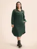 Solid Cut Out Ruffle Trim Arc Hem Dress sold by Bloomchic