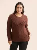 Crochet Floral Drop Shoulder Sleeve Pullover sold by Bloomchic