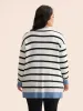 Supersoft Essentials Kimono Collar Contrast Striped Cardigan sold by Bloomchic