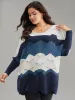 Contrast Cut Out Batwing Sleeve Pullover sold by Bloomchic