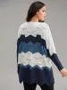 Contrast Cut Out Batwing Sleeve Pullover sold by Bloomchic