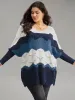 Contrast Cut Out Batwing Sleeve Pullover sold by Bloomchic