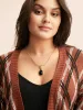 Natural Stone Pendant Necklace sold by Bloomchic