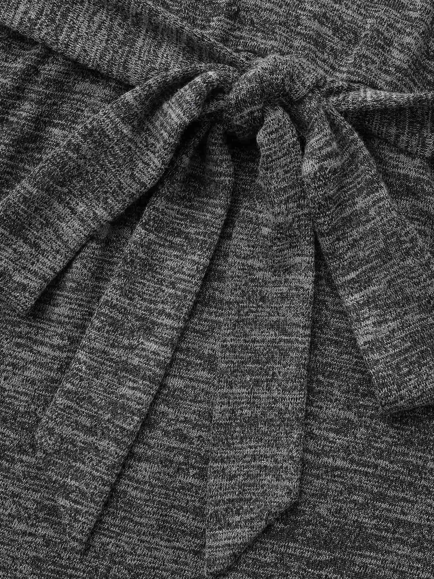 Round Neck Heather Belted Dress sold by Bloomchic product image thumbnail 5