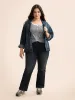 U Neck Striped Button Detail T-shirt sold by Bloomchic