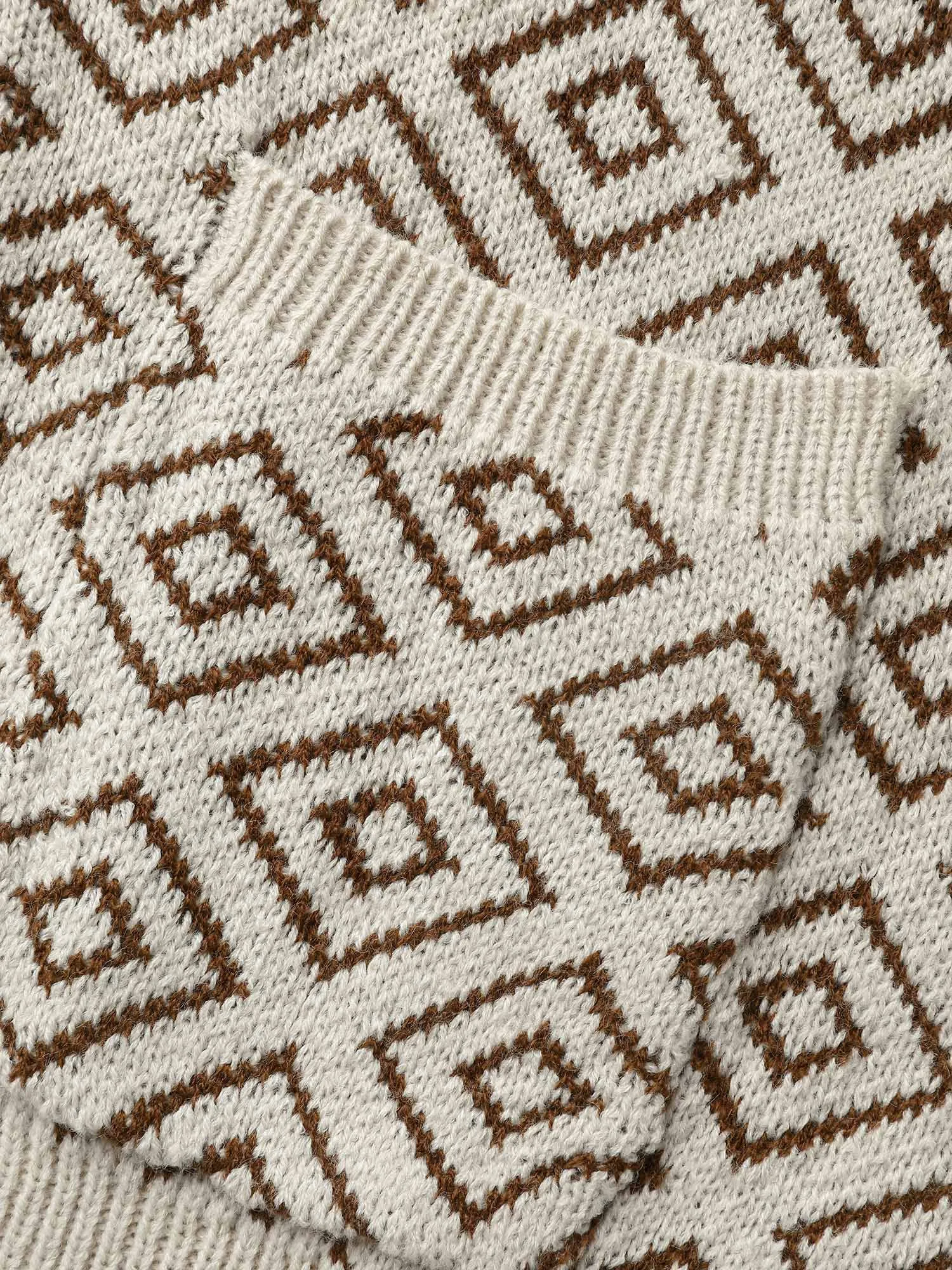 Geometric Drop Shoulder Patch Pocket Cardigan sold by Bloomchic product image thumbnail 5