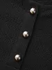 Texture Button Up Puff Sleeve Dress sold by Bloomchic